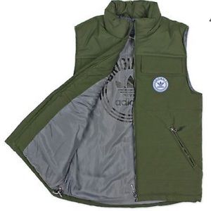 adidas puffer vest mens